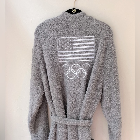 🇺🇸SKIMS OLYMPIC CAPSULE TEAM USA GREY COZY ROBE 4X/5X - Picture 4 of 6